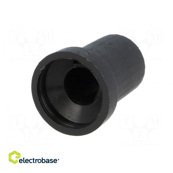 Knob | conical | thermoplastic | Øshaft: 6.35mm | Ø14x18mm | black image 2
