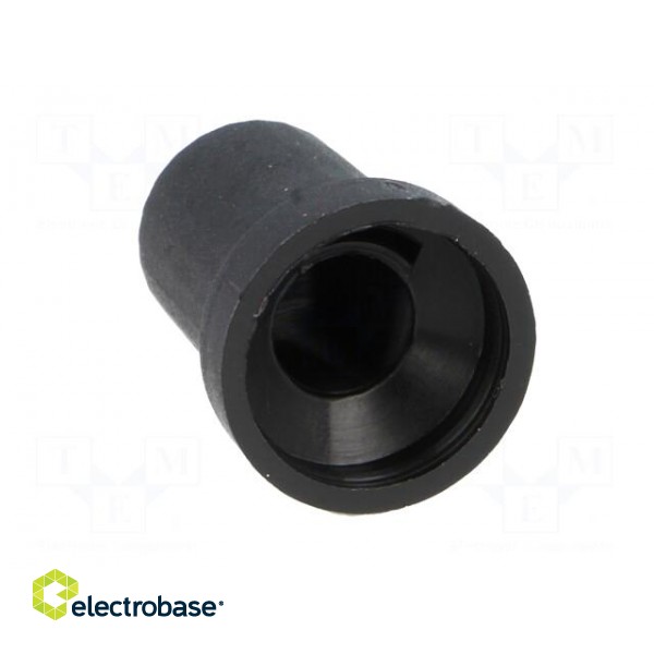Knob | conical | thermoplastic | Øshaft: 6.35mm | Ø14x18mm | black фото 9