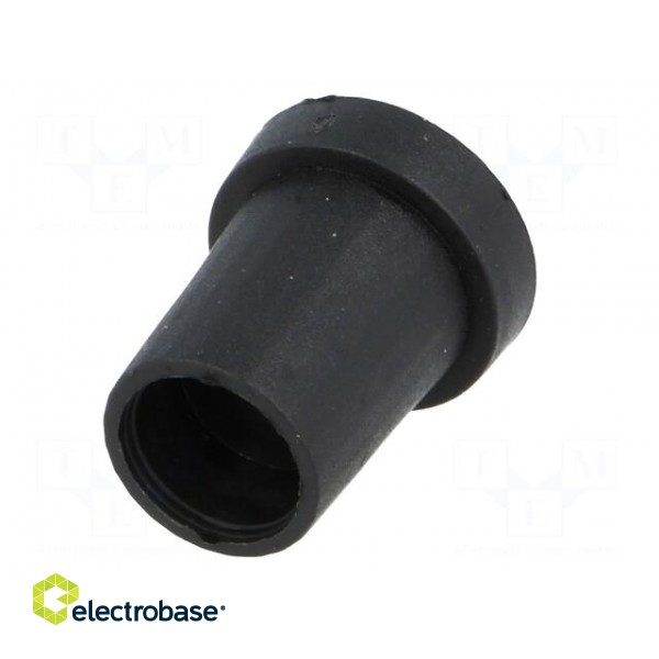 Knob | conical | thermoplastic | Øshaft: 6.35mm | Ø14x18mm | black image 6