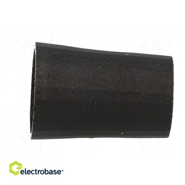Knob | conical | thermoplastic | Øshaft: 6mm | Ø12x17mm | black | push-in фото 7
