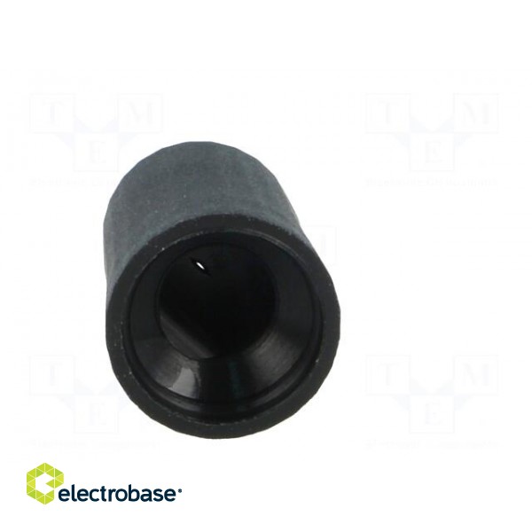 Knob | conical | thermoplastic | Øshaft: 6mm | Ø12x17mm | black | push-in фото 5