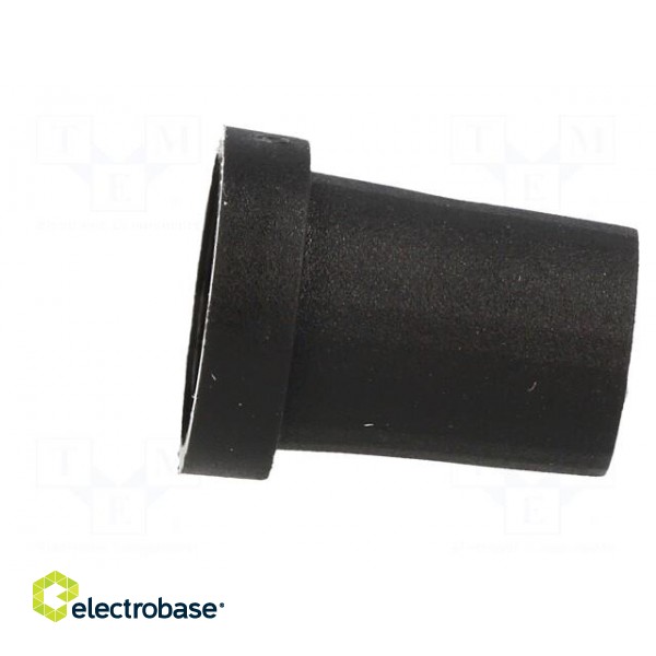 Knob | conical | thermoplastic | Øshaft: 6mm | Ø14x18mm | black | push-in paveikslėlis 7