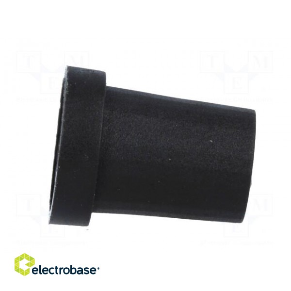 Knob | conical | thermoplastic | Øshaft: 6mm | Ø14x18mm | black | push-in image 7