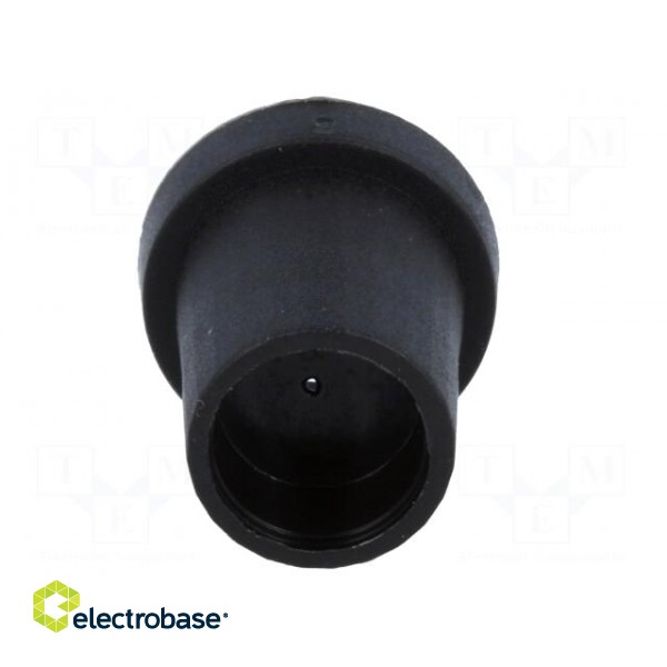 Knob | conical | thermoplastic | Øshaft: 6mm | Ø14x18mm | black | push-in фото 9