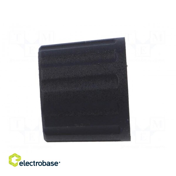 Knob | polyamide | Øshaft: 6mm | black | clamp mechanism with screw paveikslėlis 3