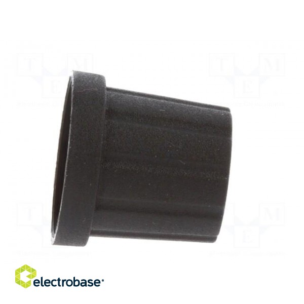 Knob | with flange | plastic | Øshaft: 6.35mm | Ø16.5x19.2mm | black image 7