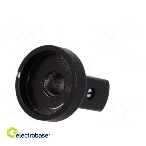 Knob | with flange,with pointer | aluminium | Øshaft: 6mm | black image 6