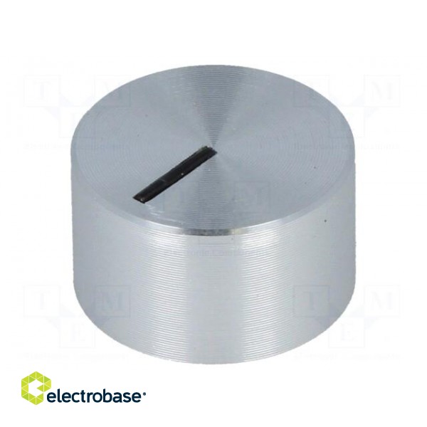 Knob | with pointer | aluminium,plastic | Øshaft: 6mm | Ø12x7.1mm paveikslėlis 1