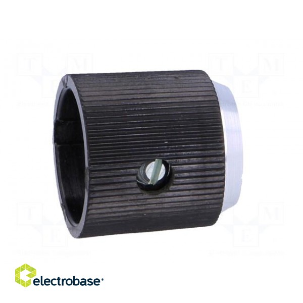 Knob | with pointer | aluminium,thermoplastic | Øshaft: 4mm | black image 7