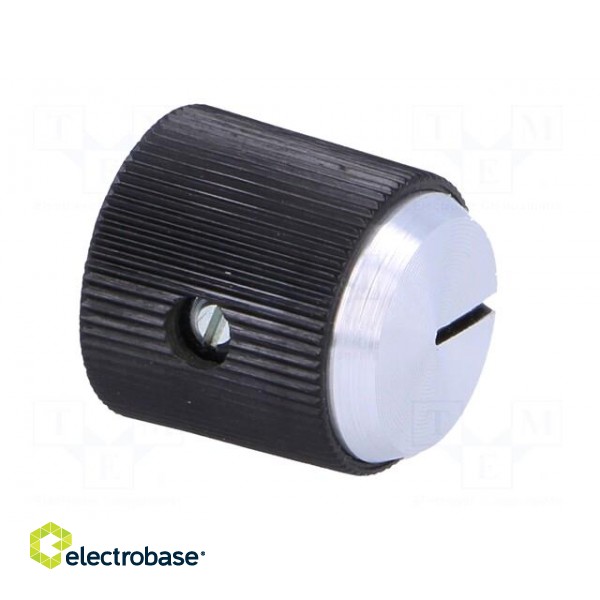 Knob | with pointer | aluminium,thermoplastic | Øshaft: 4mm | black image 8