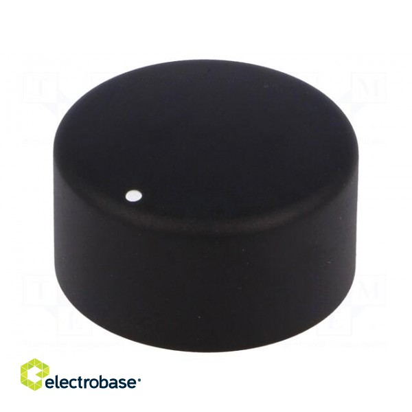 Knob | with pointer | aluminium,thermoplastic | Øshaft: 6mm | black image 1