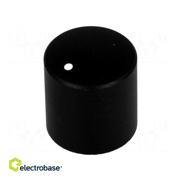 Knob | with pointer | aluminium,thermoplastic | Øshaft: 6mm | black paveikslėlis 1