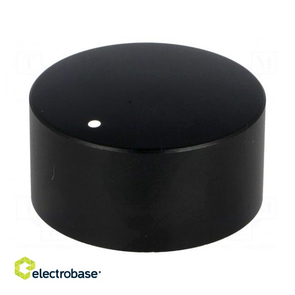 Knob | with pointer | aluminium,thermoplastic | Øshaft: 6mm | black image 1