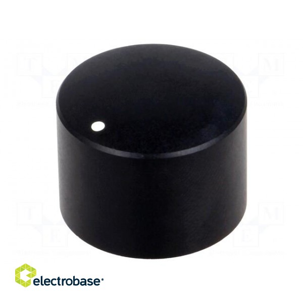 Knob | with pointer | aluminium,thermoplastic | Øshaft: 6mm | black image 1