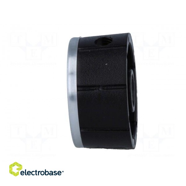Knob | with pointer | aluminium,thermoplastic | Øshaft: 6mm | black paveikslėlis 5