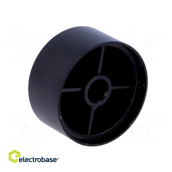 Knob | with pointer | aluminium,thermoplastic | Øshaft: 6mm | black paveikslėlis 4