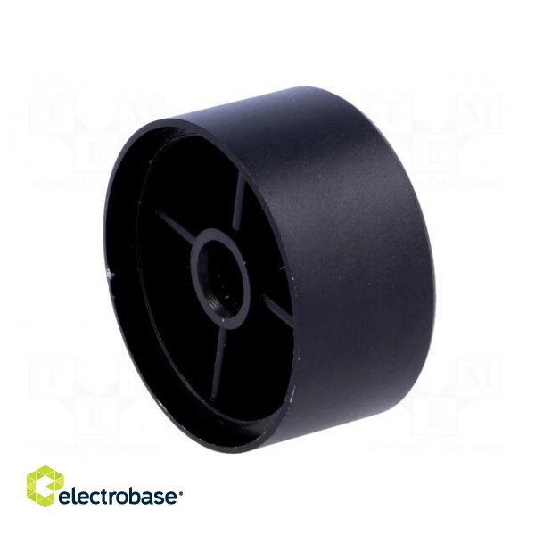 Knob | with pointer | aluminium,thermoplastic | Øshaft: 6mm | black paveikslėlis 6