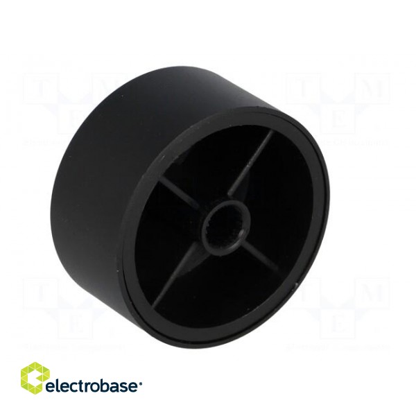 Knob | with pointer | aluminium,thermoplastic | Øshaft: 6mm | black paveikslėlis 4