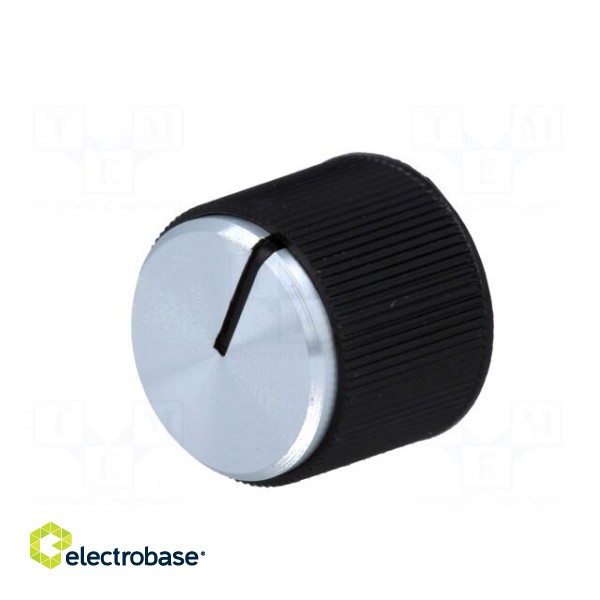 Knob | with pointer | aluminium,thermoplastic | Øshaft: 6mm | black image 2