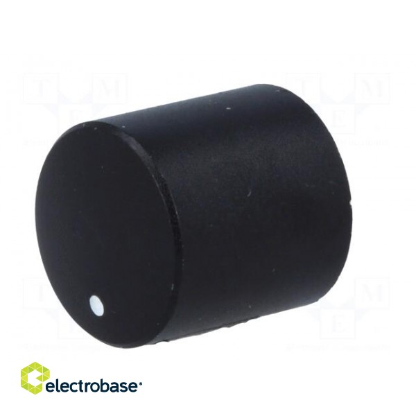 Knob | with pointer | aluminium,thermoplastic | Øshaft: 6mm | black фото 2