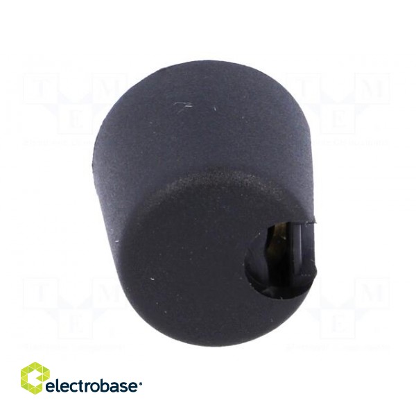 Knob | with pointer | plastic | Øshaft: 4mm | Ø16x16mm | black image 9