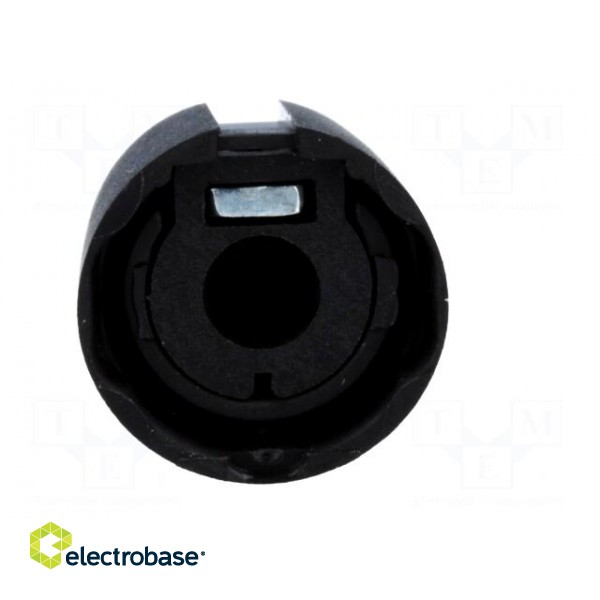 Knob | with pointer | plastic | Øshaft: 6mm | Ø20x16mm | black image 5