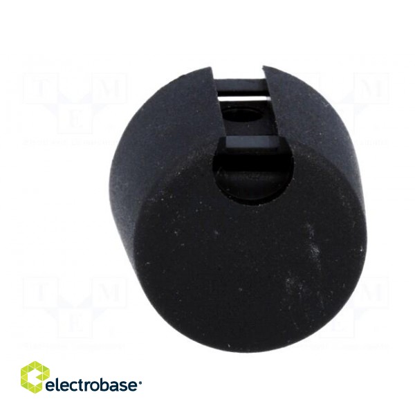 Knob | with pointer | plastic | Øshaft: 6mm | Ø20x16mm | black image 9