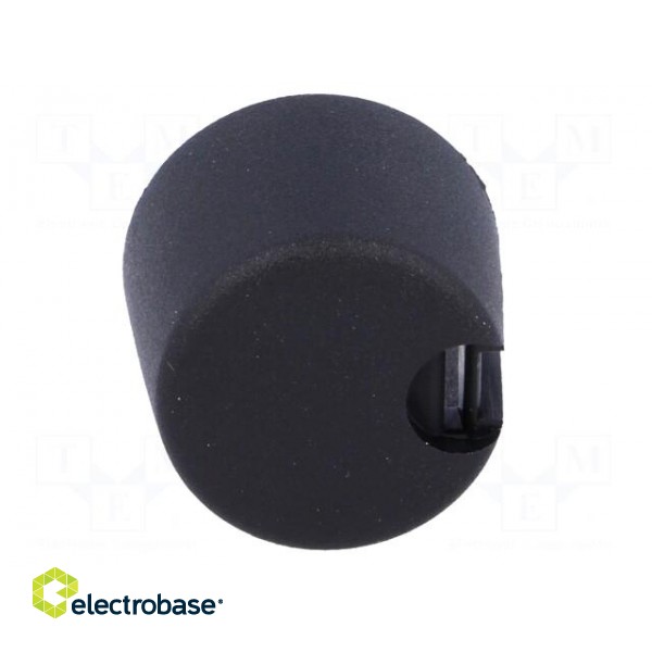 Knob | with pointer | plastic | Øshaft: 6mm | Ø20x16mm | black | push-in image 9