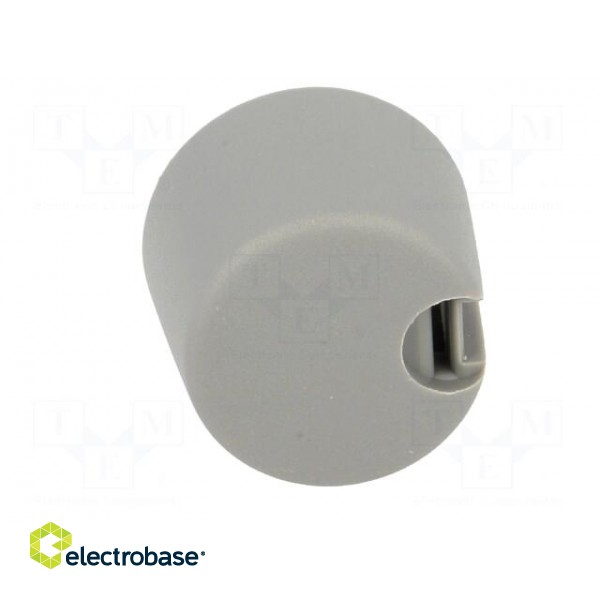 Knob | with pointer | plastic | Øshaft: 6mm | Ø20x16mm | grey image 9