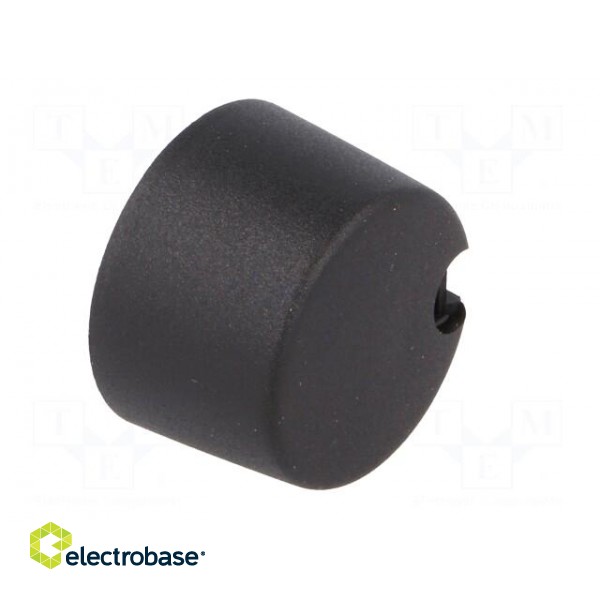 Knob | with pointer | plastic | Øshaft: 6mm | Ø24x16mm | black | push-in фото 8