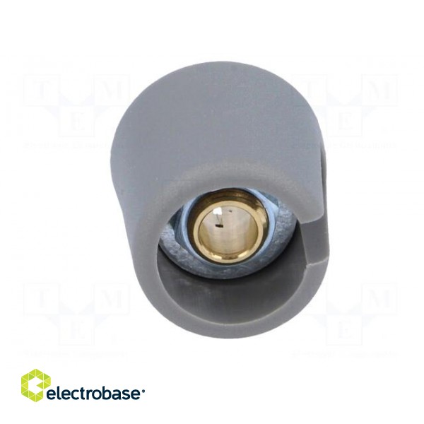 Knob | with pointer | polyamide | Øshaft: 6.35mm | Ø16x16mm | grey image 9