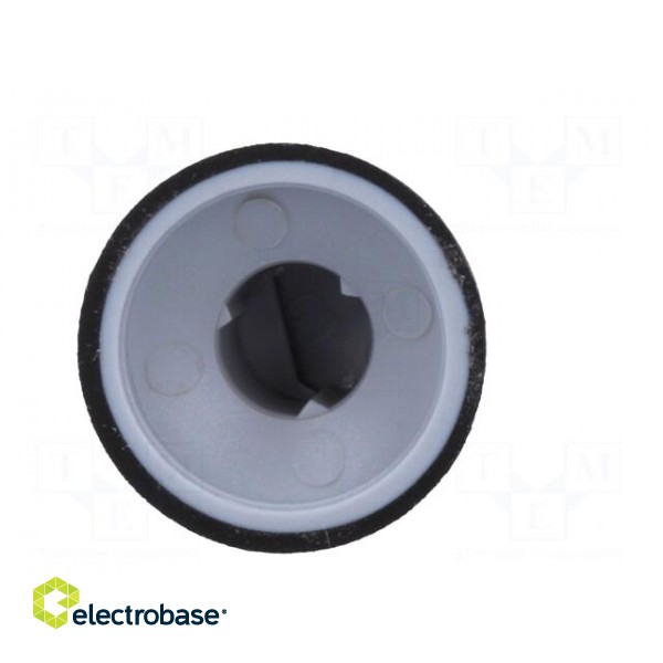 Knob | with pointer | rubber,plastic | Øshaft: 6mm | Ø16.8x14.5mm image 6