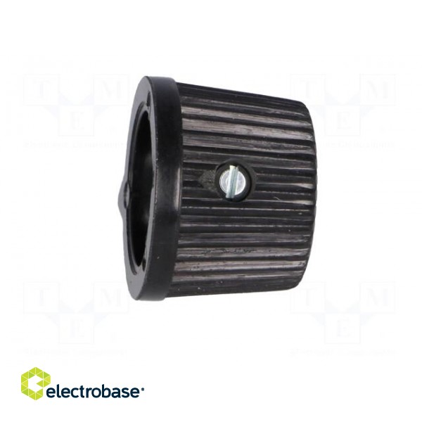 Knob | with pointer | thermoplastic | Øshaft: 6mm | Ø20x15.4mm | black paveikslėlis 7