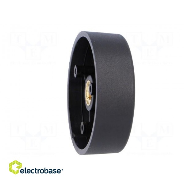 Knob | without pointer | polyamide | Øshaft: 6mm | Ø50x16mm | black фото 7