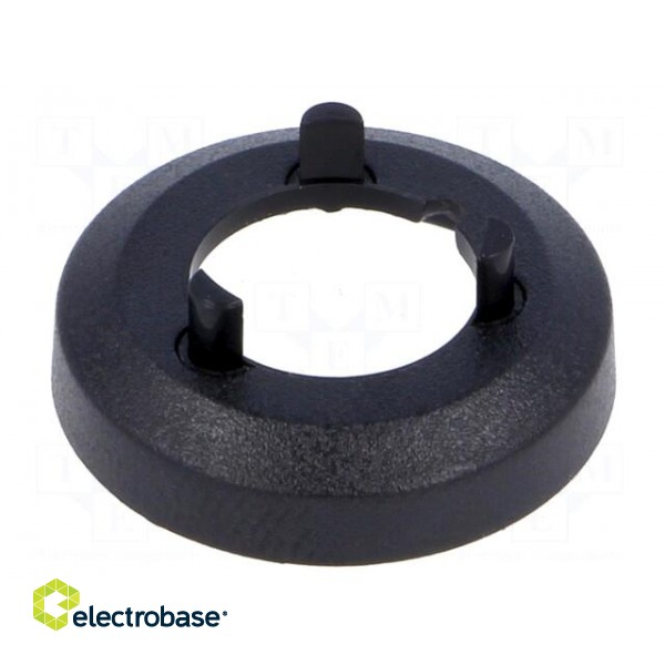 Nut cover | ABS | black | push-in | Ø: 17.5mm | Application: A2513,A2613