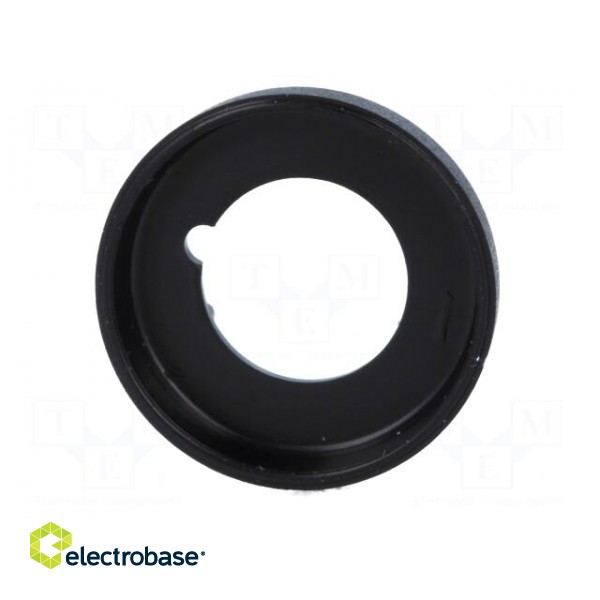 Nut cover with pointer | ABS | black | push-in | Ø: 19.3mm фото 5