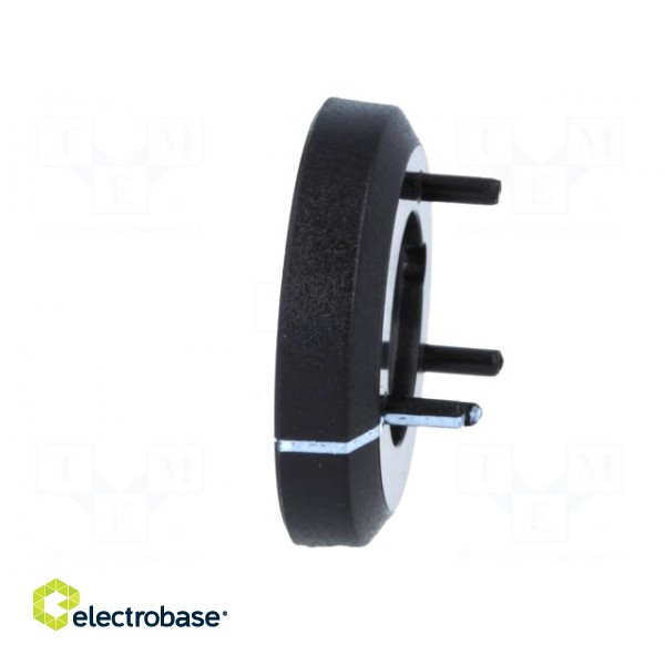 Nut cover with pointer | ABS | black | push-in | Ø: 19.3mm фото 7