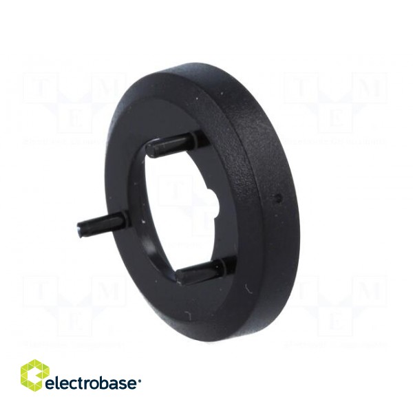 Nut cover with pointer | ABS | black | push-in | Ø: 19.3mm фото 2