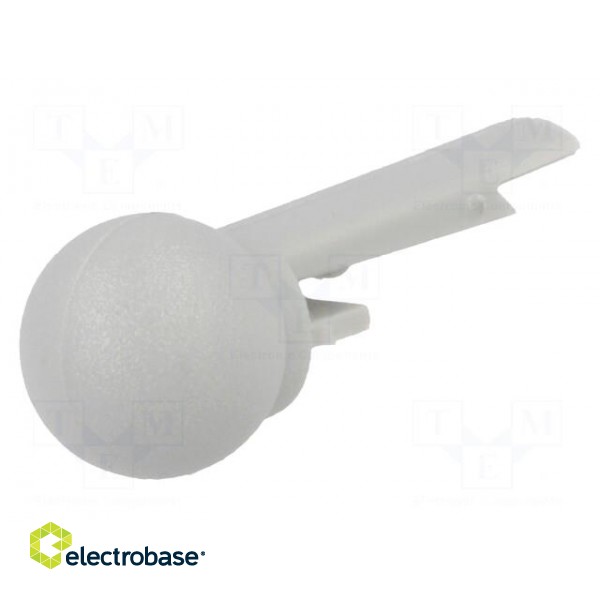 Pointer | plastic | grey | push-in | Application: A10 | Shape: sphere