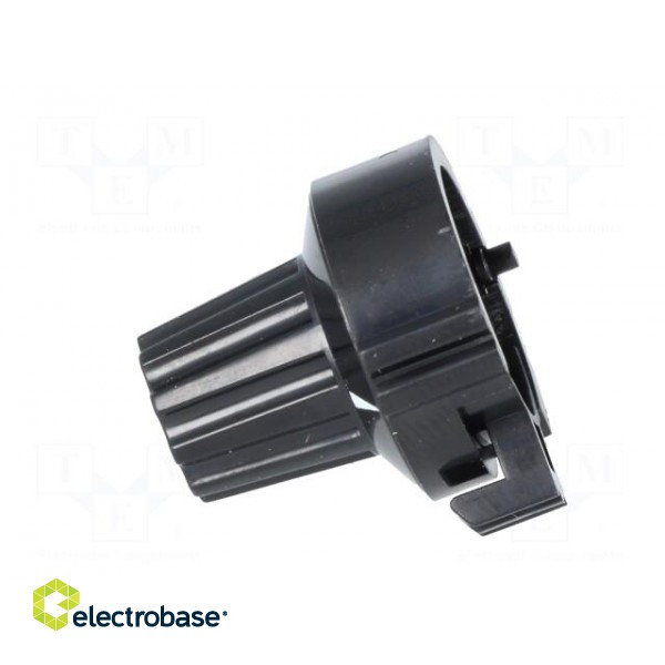 Precise knob | Shaft d: 6mm | Ø22.8x23.1mm | Colour: black image 3