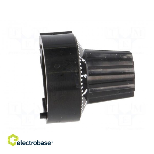 Precise knob | Shaft d: 6mm | Ø22.8x23.1mm | Colour: black image 7