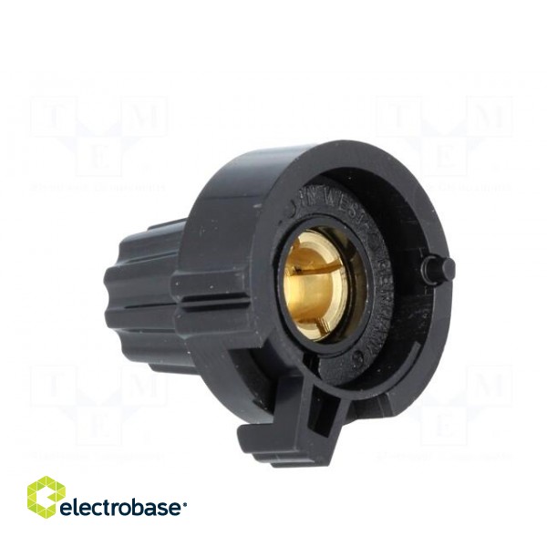 Precise knob | Shaft d: 6mm | Ø22.8x23.1mm | Colour: black image 4