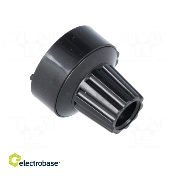Precise knob | Shaft d: 6mm | Ø22.8x23.1mm | Colour: black image 8