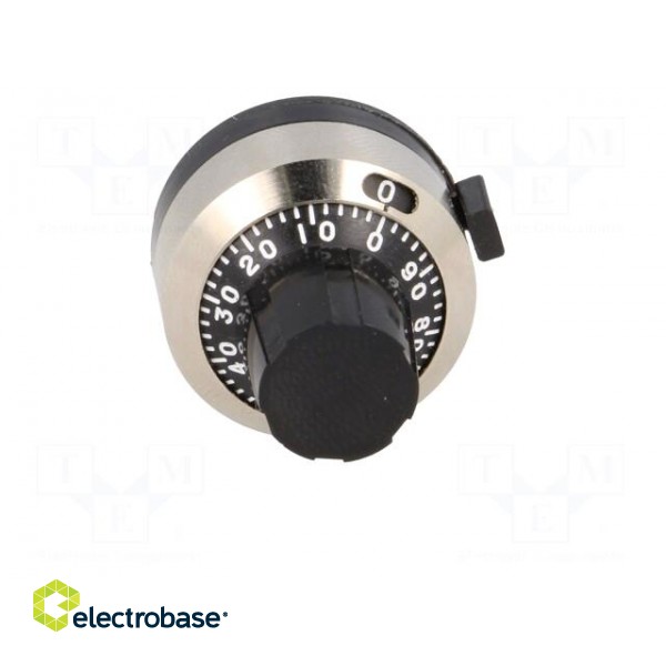 Precise knob | with counting dial | Shaft d: 6.35mm | 25x22x24mm image 9