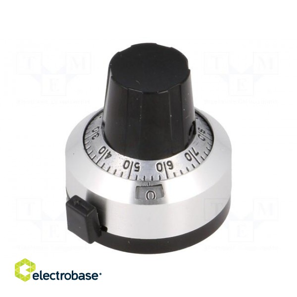 Precise knob | with counting dial | Shaft d: 6.35mm | Ø22.2mm фото 1