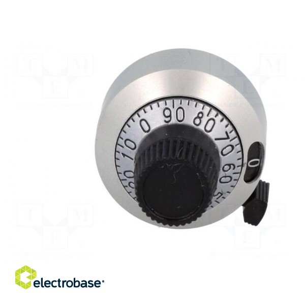 Precise knob | with counting dial | Shaft d: 6.35mm | Ø22.2x22.2mm image 9