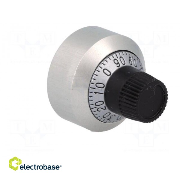 Precise knob | with counting dial | Shaft d: 6.35mm | Ø22.2x22.2mm image 8