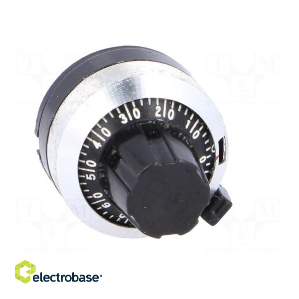 Precise knob | with counting dial | Shaft d: 6.35mm | Ø22x24mm фото 9