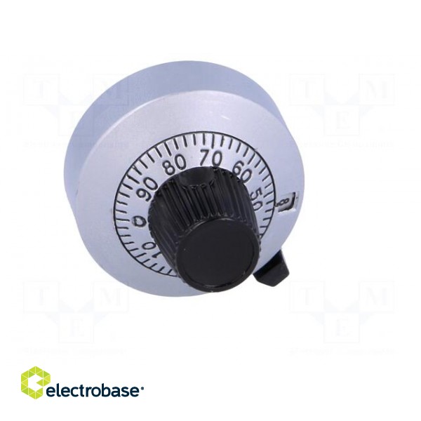 Precise knob | with counting dial | Shaft d: 6.35mm | Ø25.4x21.05mm paveikslėlis 9