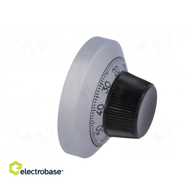 Precise knob | with counting dial | Shaft d: 6.35mm | Ø46x25.4mm фото 8